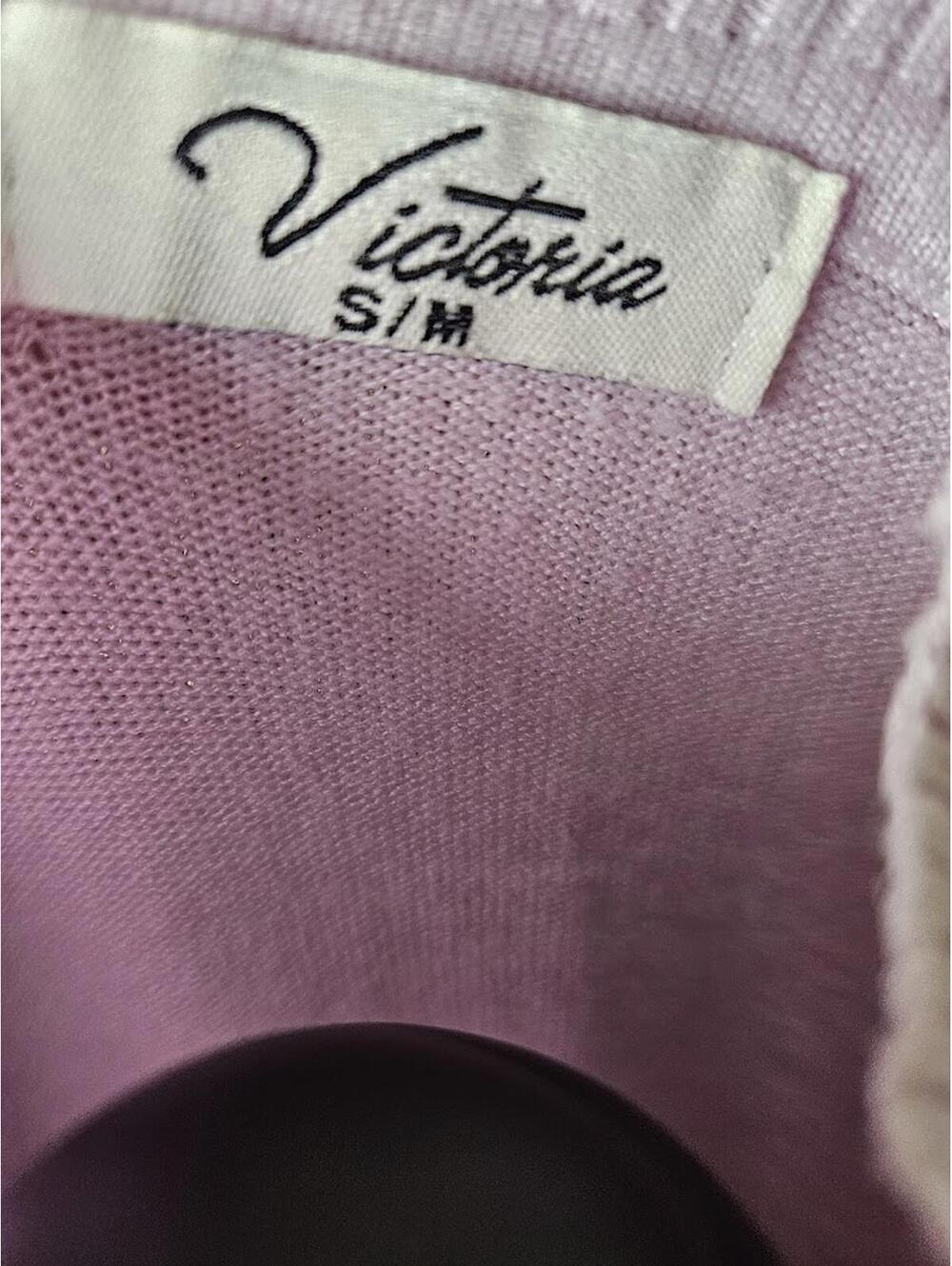 Vintage Victoria Lavender Sweater Mock Neck Soft Girl Coquette Cottagecore Small - Picture 4 of 4
